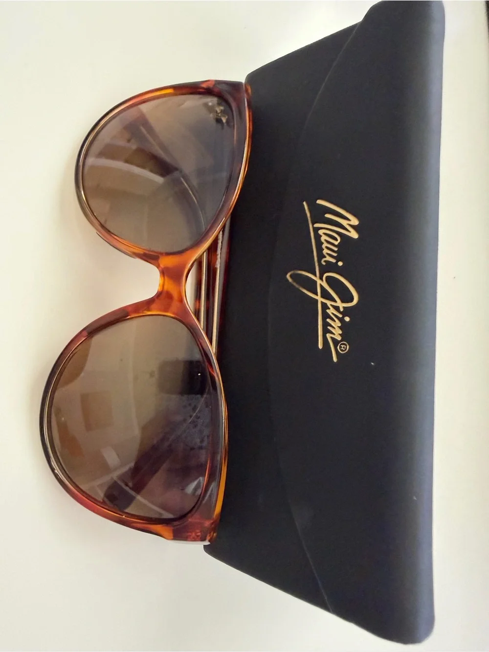 Maui Jim Tortoise Shell Sunglasses with Brown Lenses
